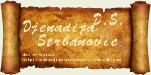 Đenadija Štrbanović vizit kartica